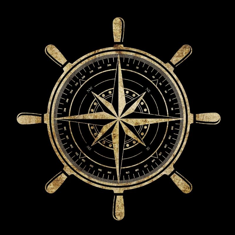 Compass in gold