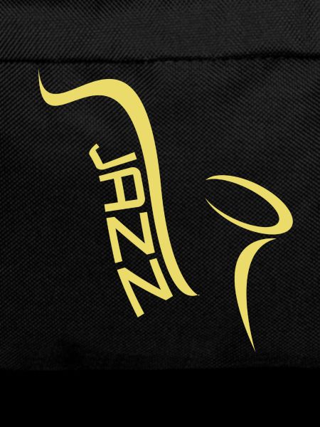 Jazz saxophone music lettering