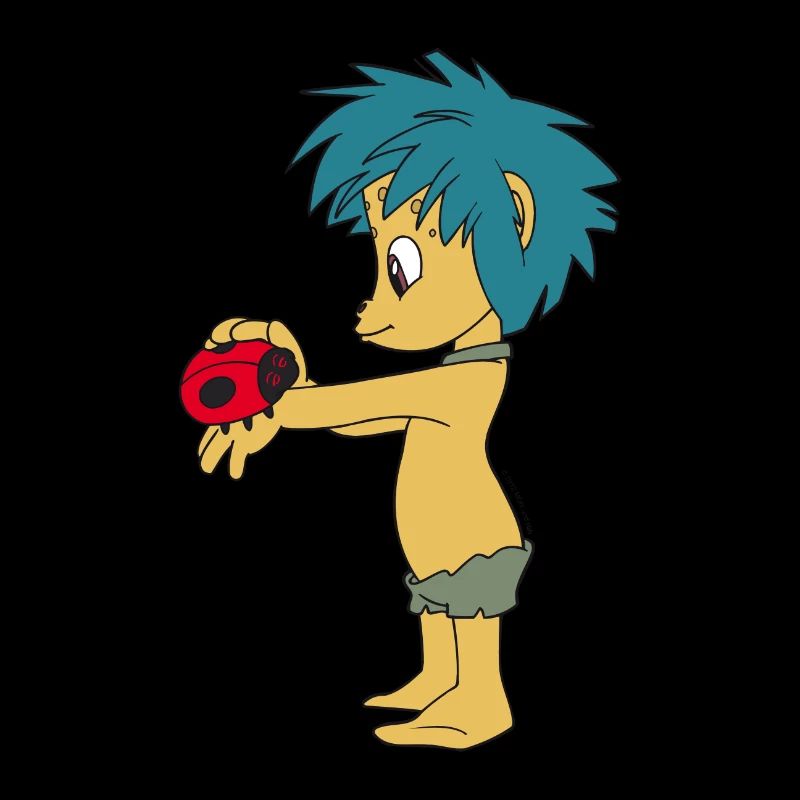 Plumps mit Marienkäfer