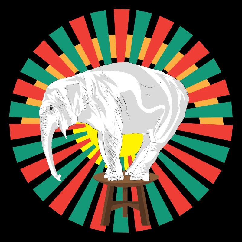 White elephant in the circus