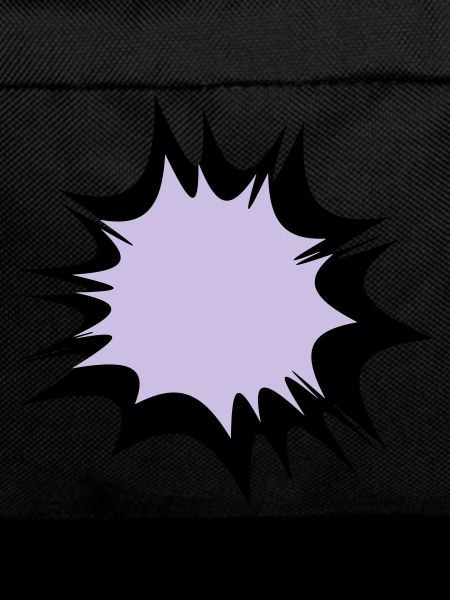 Comic speech bubble explosion