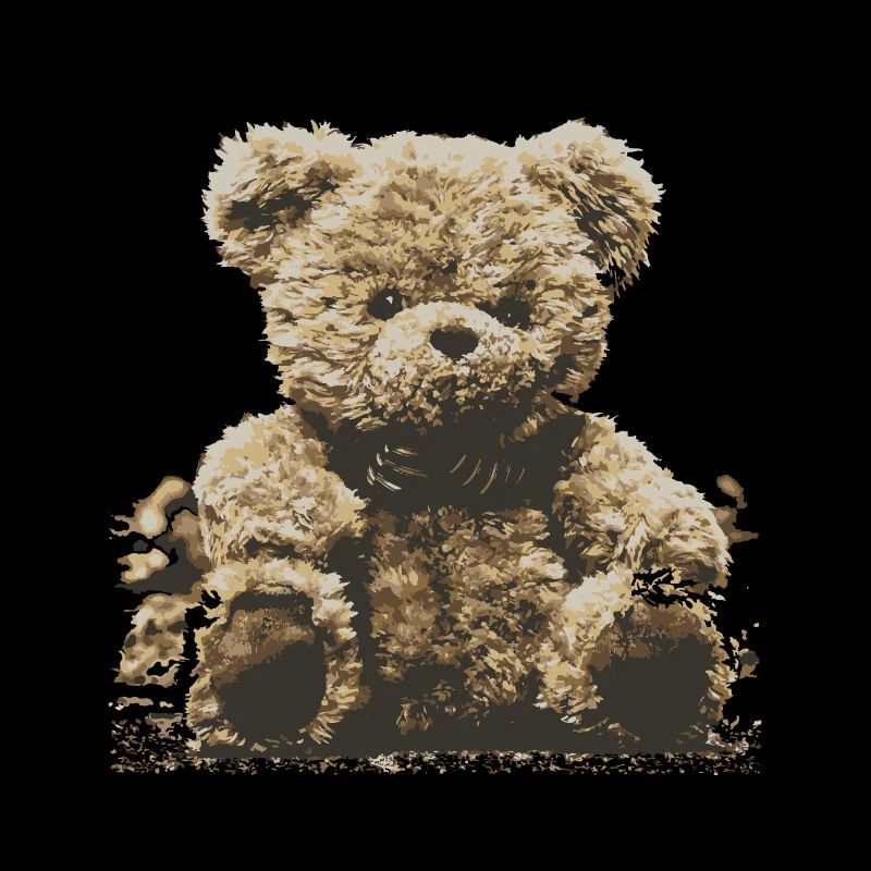 Creative drawing of cuddly bear