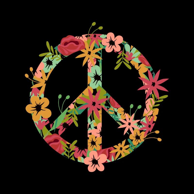 Peace Hippie Flower Power