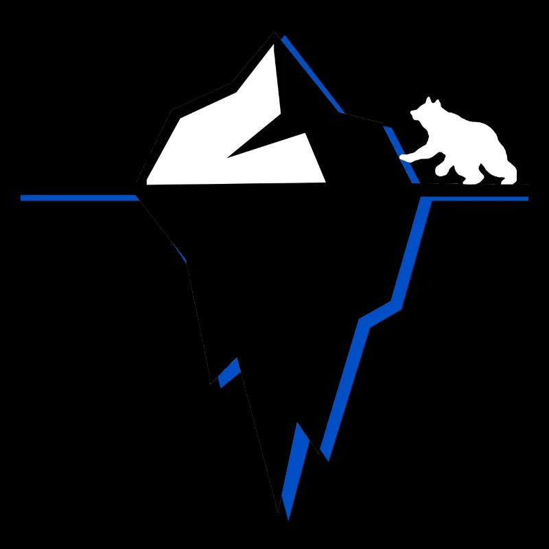 Polar Eisberg Mit Eisbär Winter