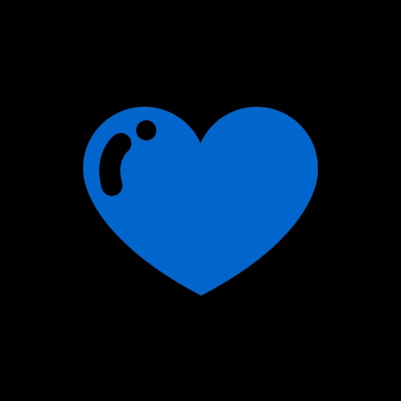 Heart blue