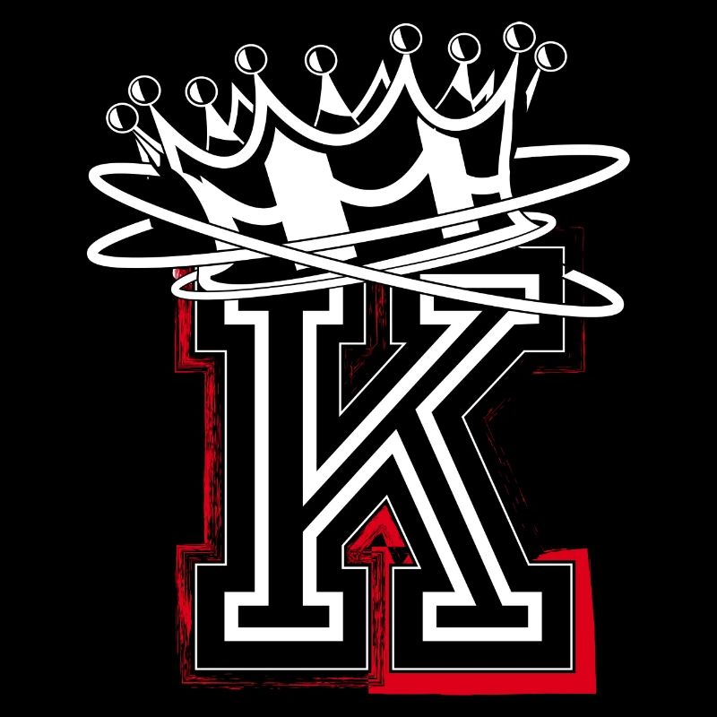 Letter K with crown