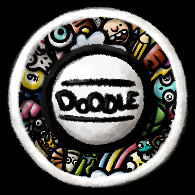 Doodle Art Sticker