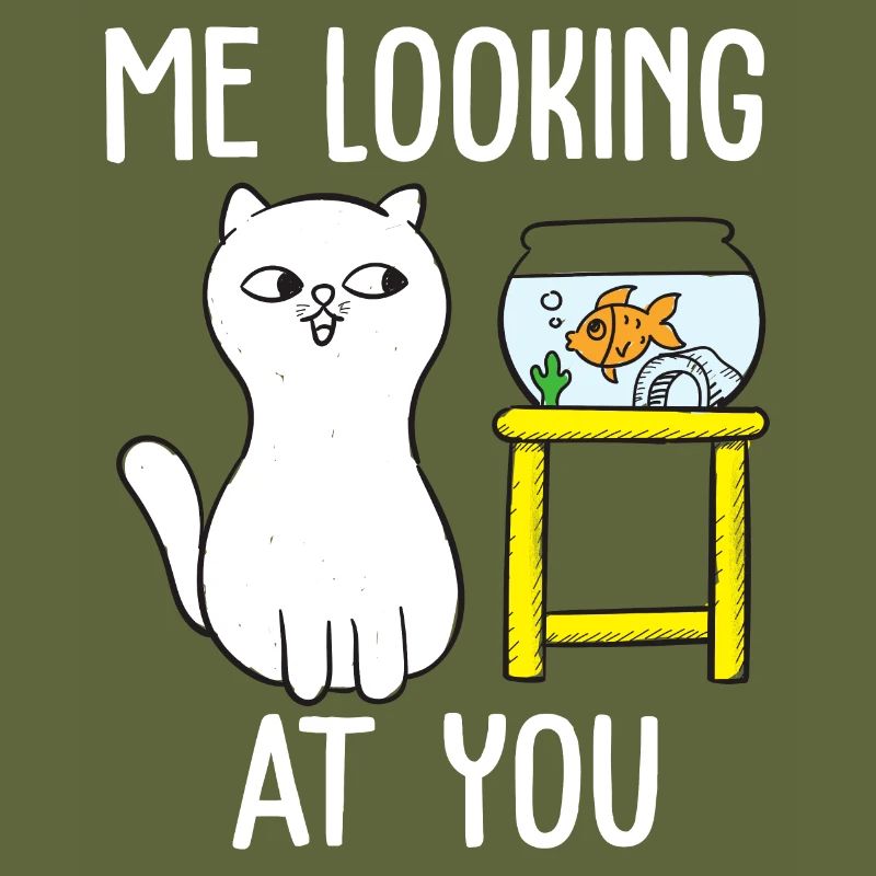 Moi qui te regarde conception de tshirt de chat