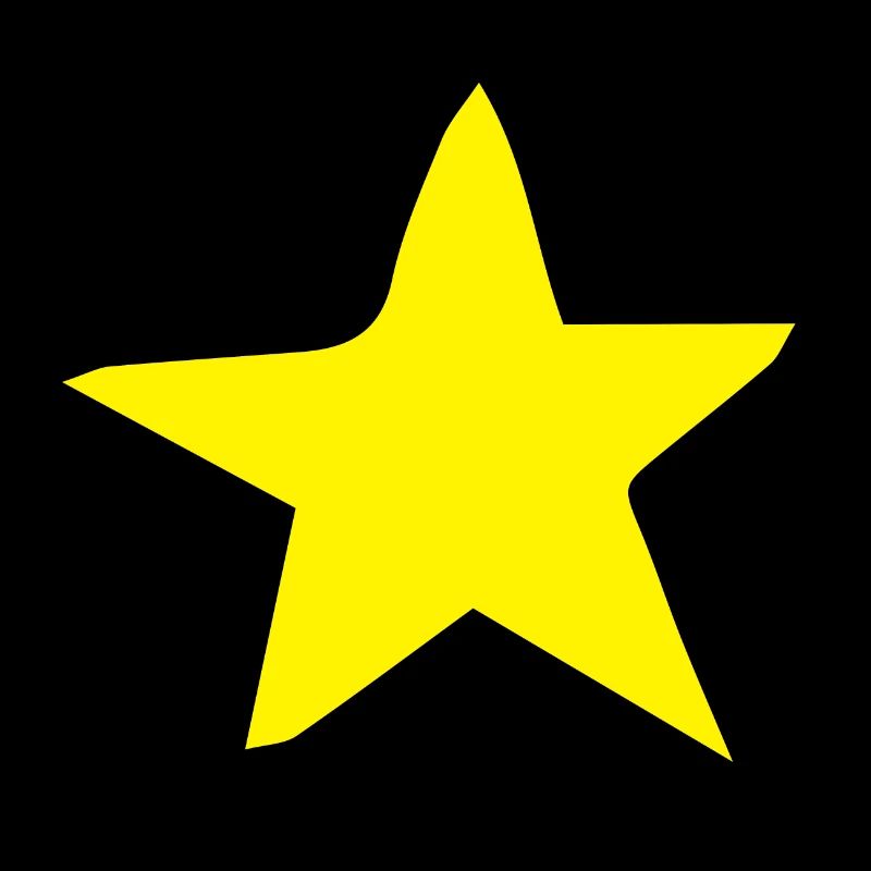 étoile simple ROUGH jaune