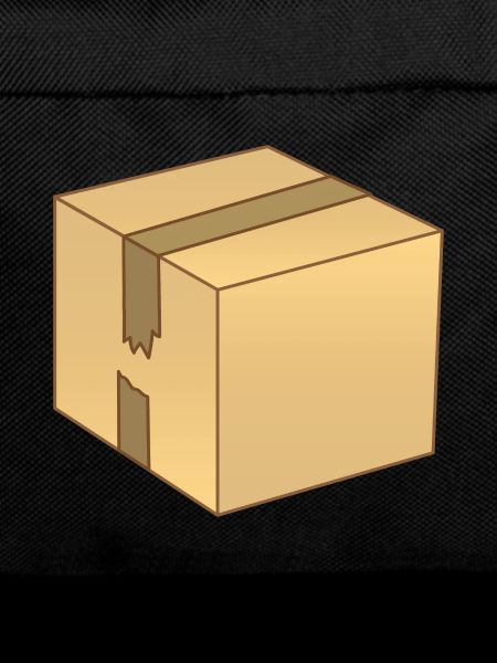Simple brown Cardboard box