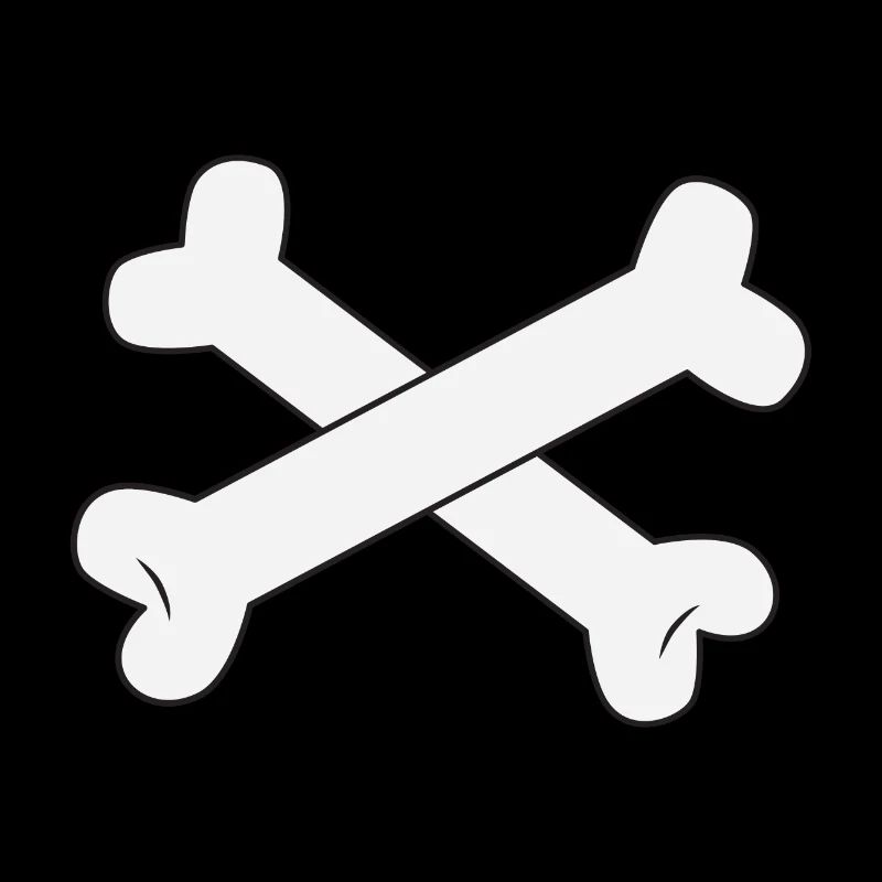 White crossed bones