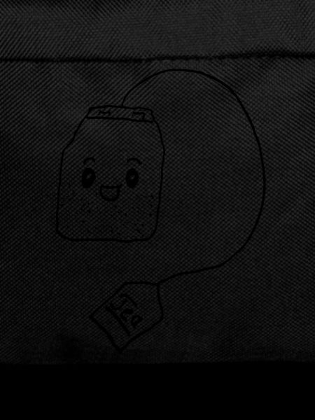 Cartoon teabag with face
