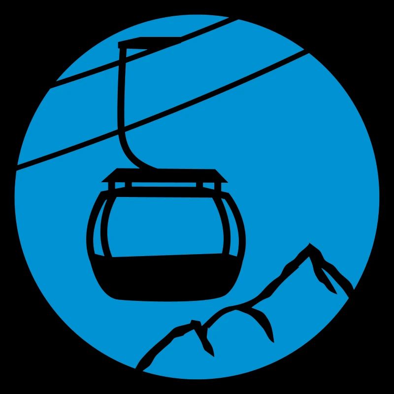 kreis rund logo schwebebahn eine einzelne gondelba