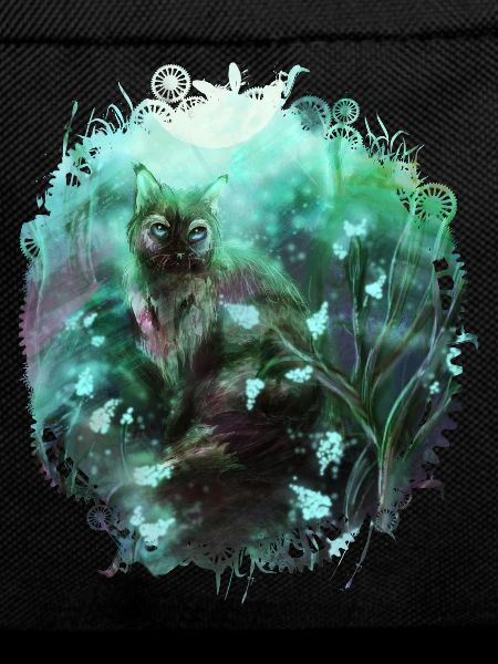 Cat in the magic forest