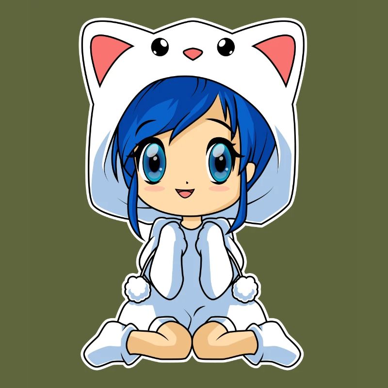 Anime Chibi Mädchen