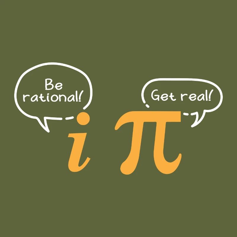Math Symbole Be Rational Get Real Pi Nerd Geschenk