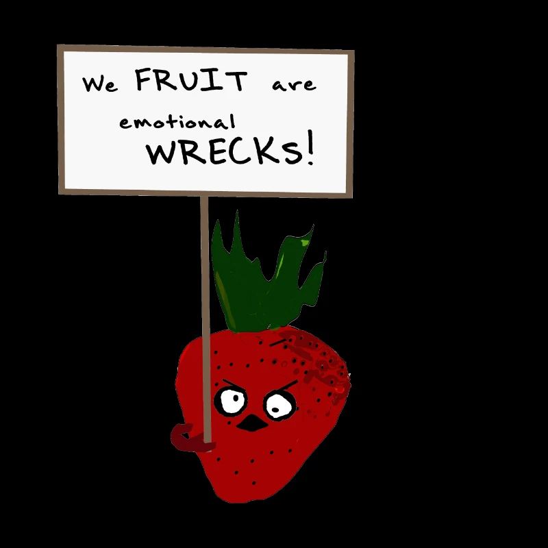 Strawberry Protesting Vegans