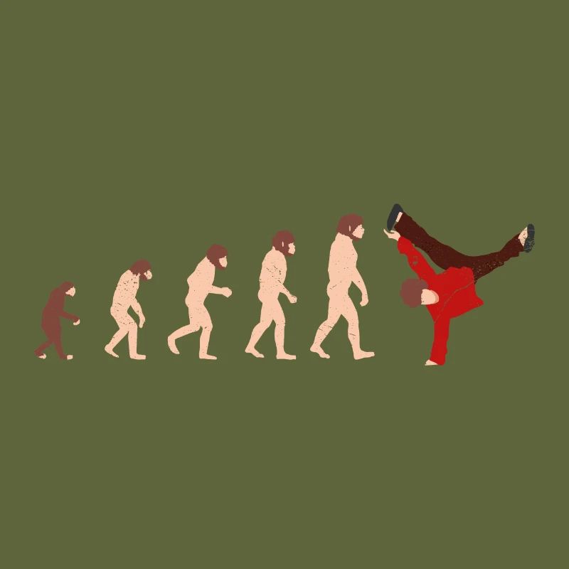 Evolution Breakdance Idée cadeau drôle