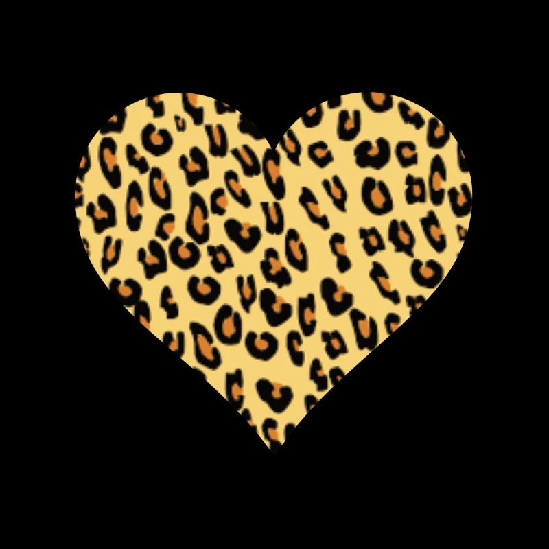 Leopard leopard fan leopard pattern heart