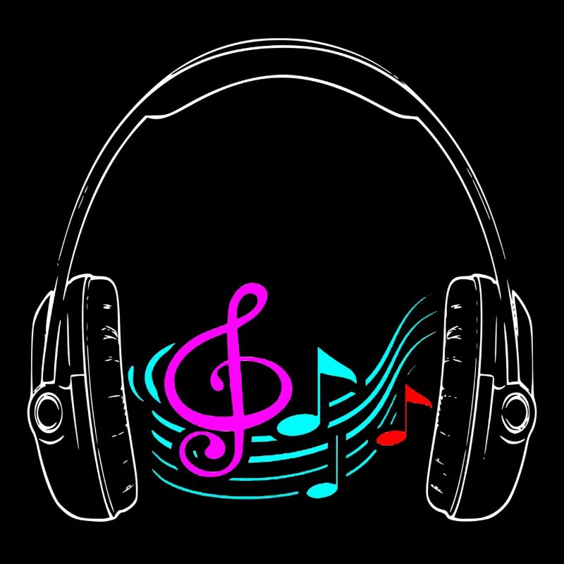 Headphone Musik notes