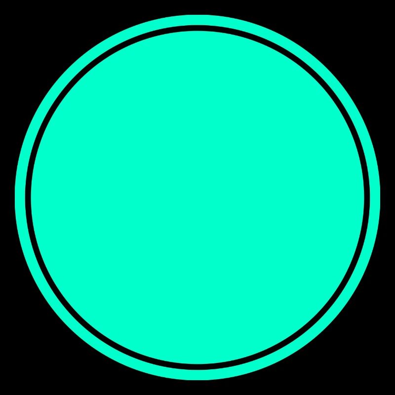 Circle turquoise self design