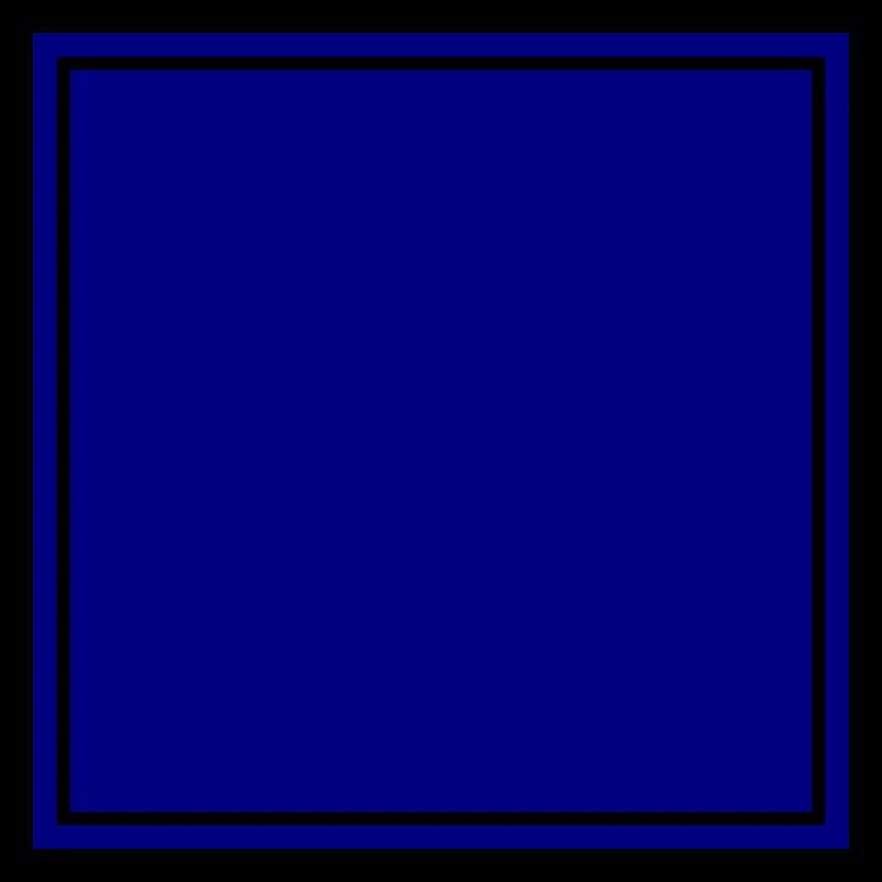Square dark blue self-design