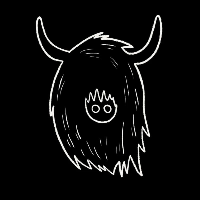 Highland Cow Doodle