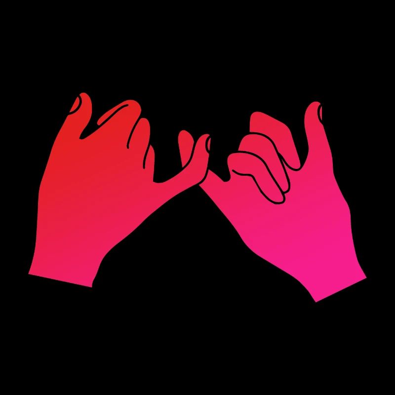 Pinky Swear pinky versprechen Pärchen-Geschenkidee
