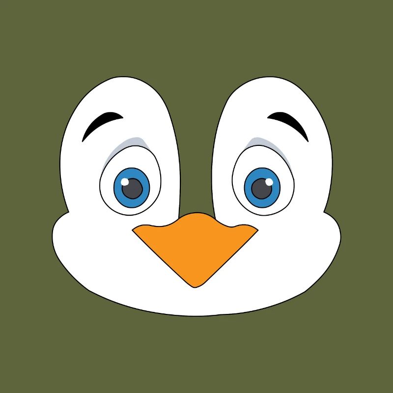 Cute Penguin Face