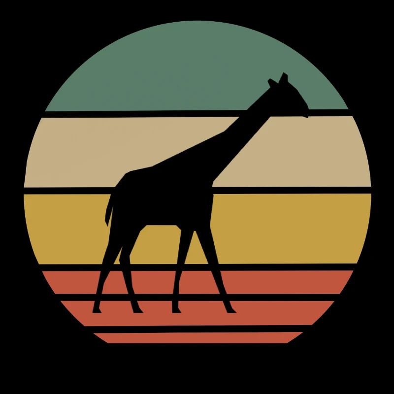Retro Giraffe Print