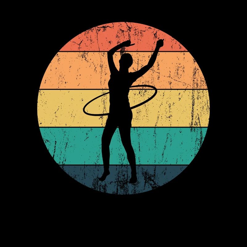 Hula-Hoop woman in training hullert