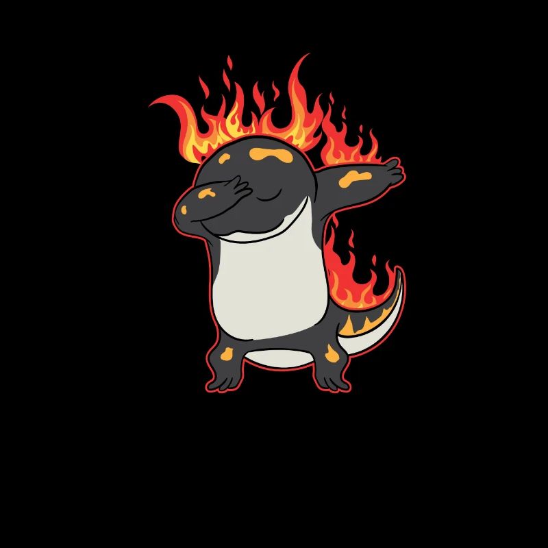 Dabbing Salamander Fire Salamander