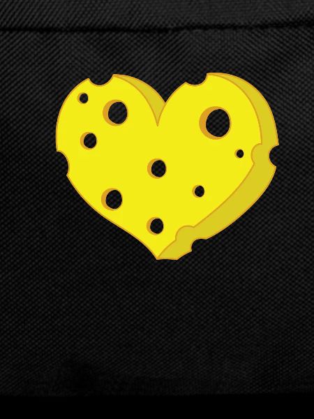 Piece of heart-shaped cheese