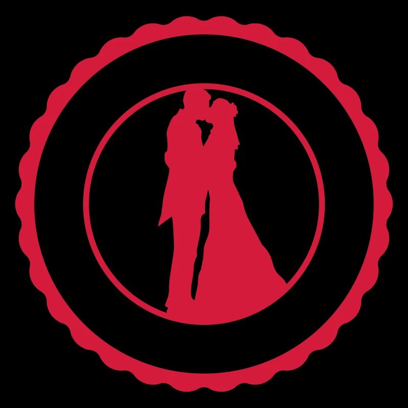Wedding stamp round