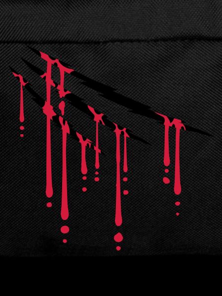 Drops of blood scratches