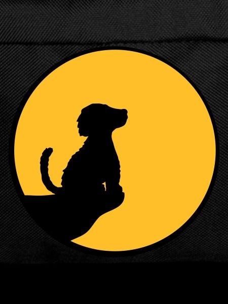 Moon Cliff Sitting Dog