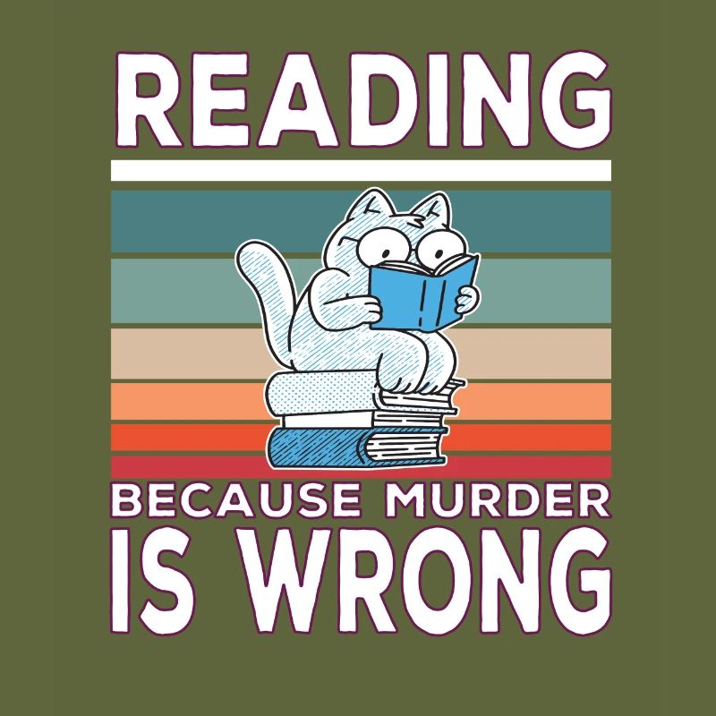 Reading because murder is wrong Buchleser Spruch