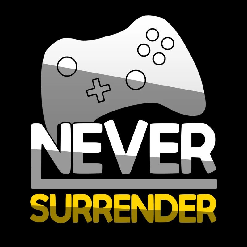 NEVER SURRENDER (Gelb) + Controller - Gaming