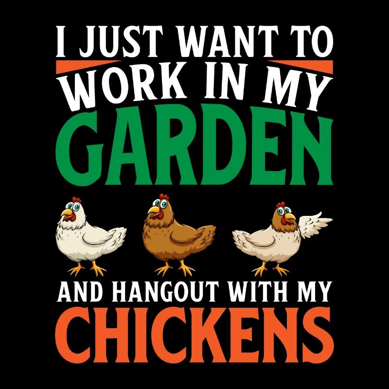 Im Garten Arbeiten Und Mit Den Chicks Abhängen