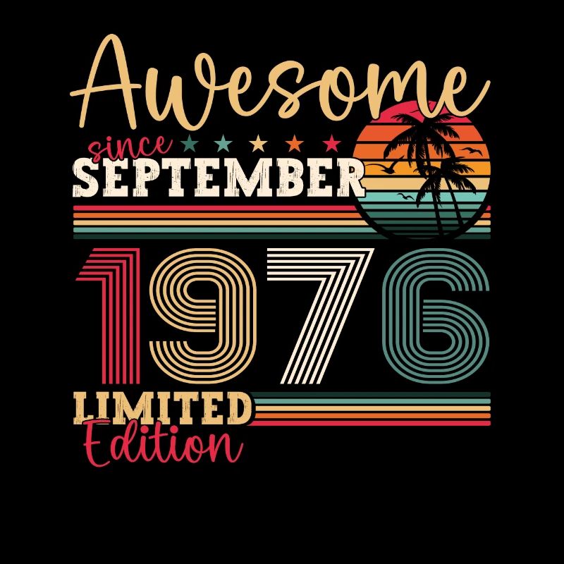 Awesome September 1976 46. Geburtstag Geschenk
