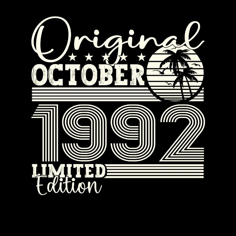 Original Octobre 1992 30th Birthday Gift Cool