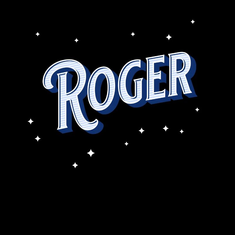 Roger's name personalized