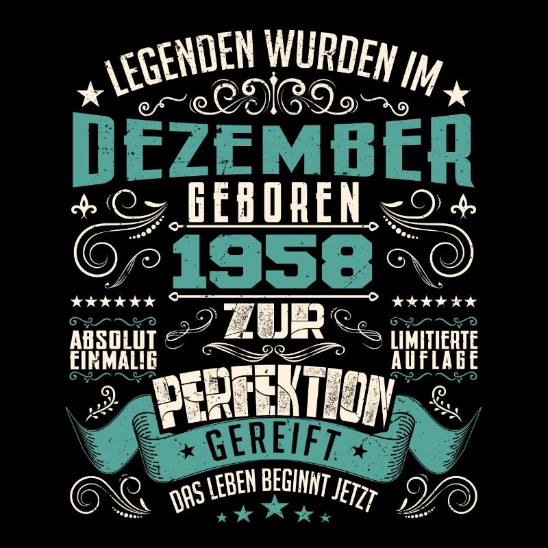 Legenden werden geboren im Dezember 1958