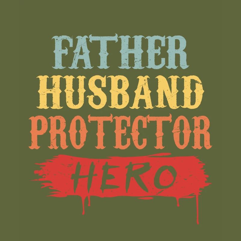 Father husband protector hero | gift
