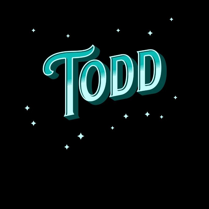 Todd Namen personalisiert