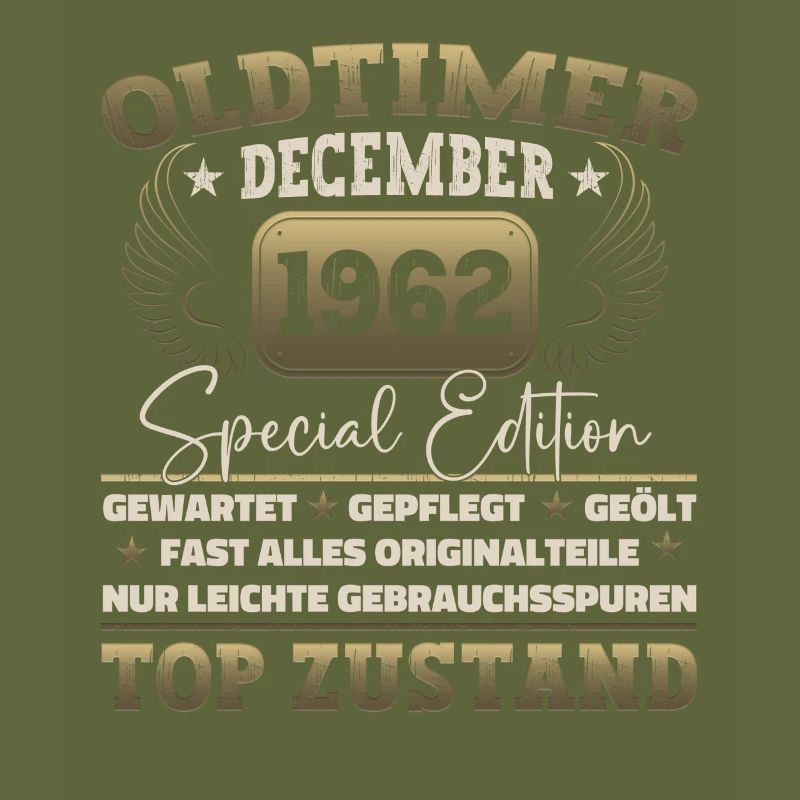 Oldtimer Dezember 1962 - 60. Geburtstag Geschenk