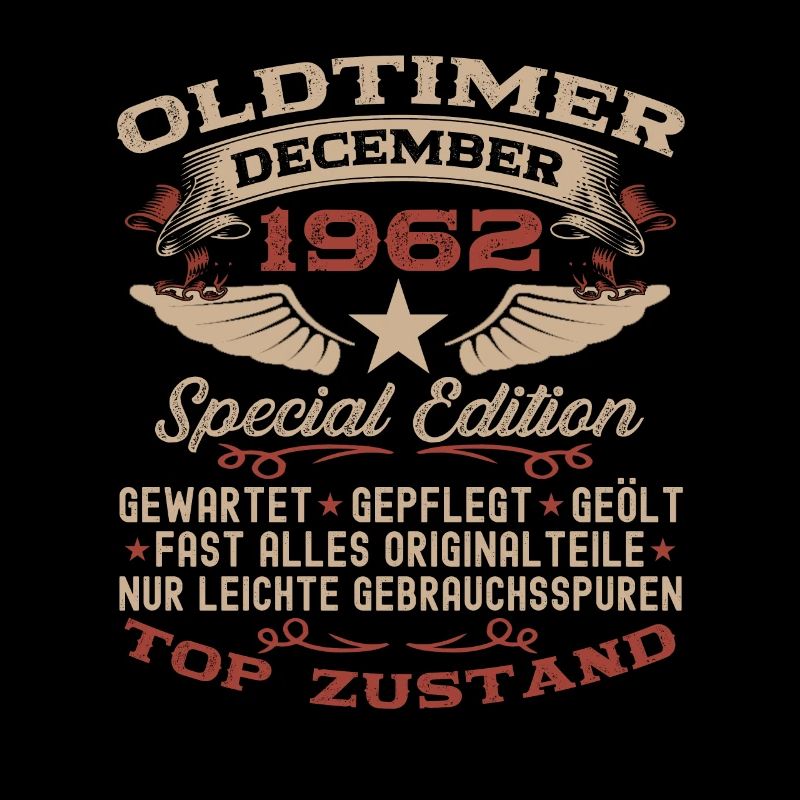 Oldtimer Dezember 1962 - 60. Geburtstag Geschenk