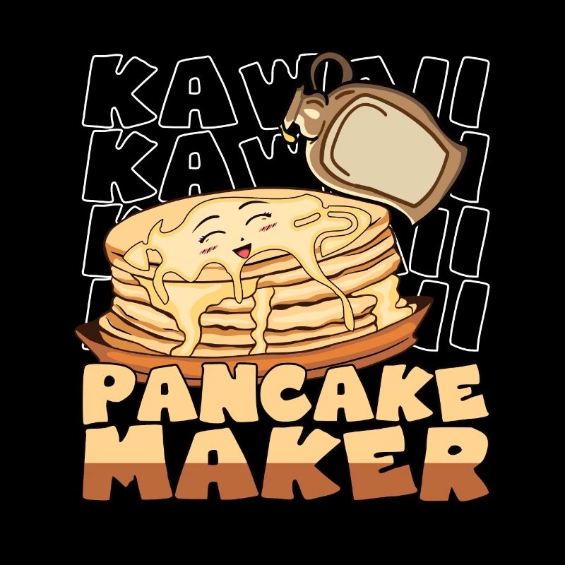 Kawaii Pancake Maker Smiled Pancakes Syrup