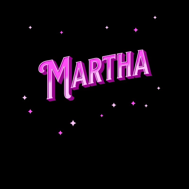 Martha's name personalized