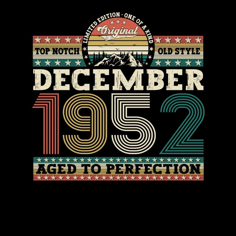 Born December 1952 70th birthday gift